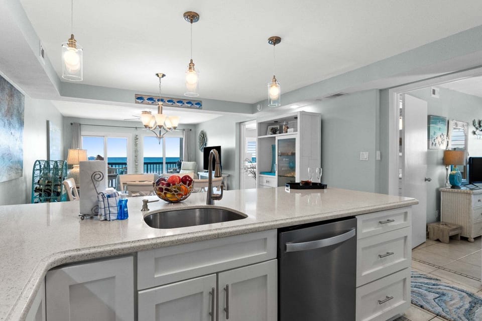 Full Size Kitchen with Bar Seating