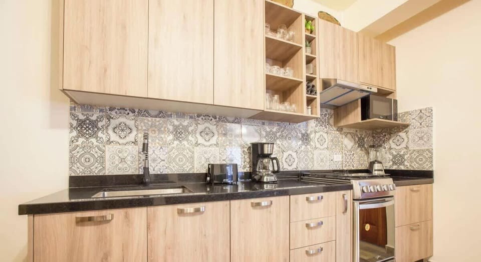 A well-equipped kitchen ready for all your cooking needs.