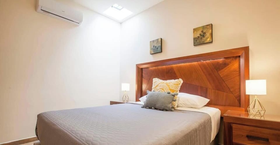 Air conditioning available in both bedrooms for a comfortable stay.