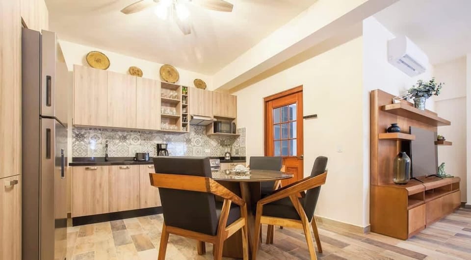 Inviting dining area perfect for shared meals.