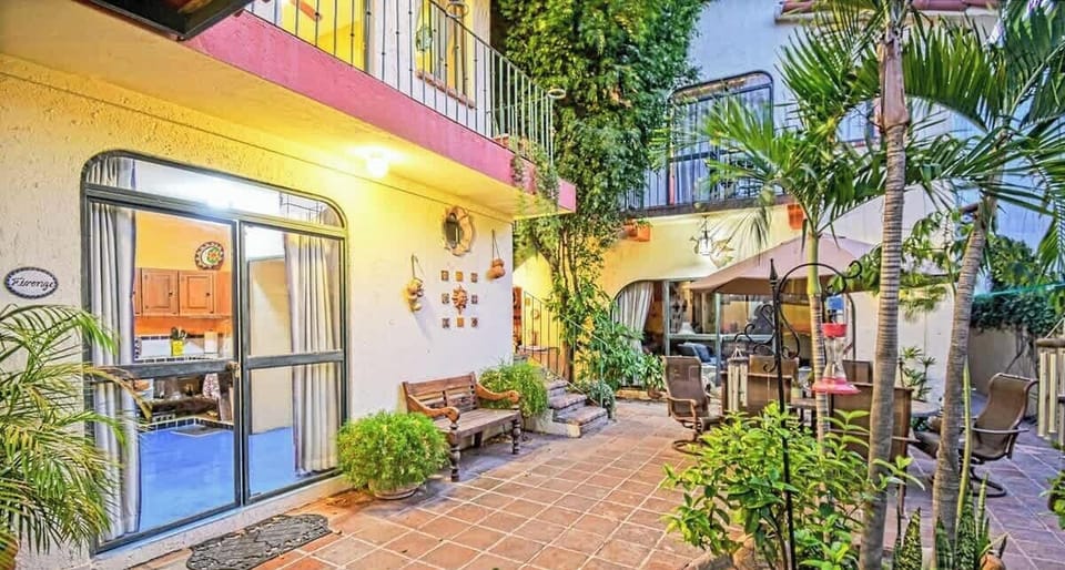 Step outside and enjoy the lush garden area, where tranquility and nature meet. 