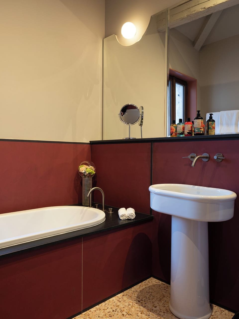 Suite, Canal View | Bathroom | Shower, hair dryer, slippers, towels