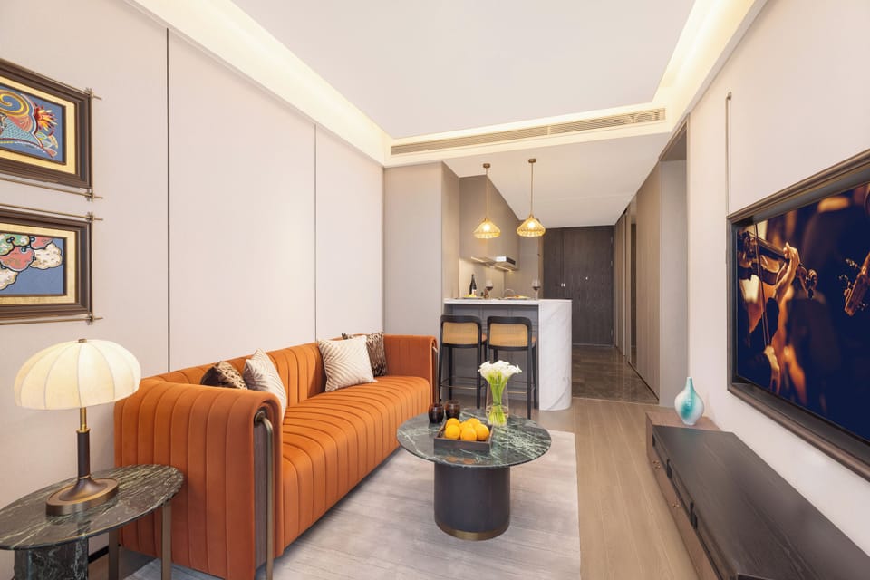 Deluxe Apartment, 1 Bedroom | Living area