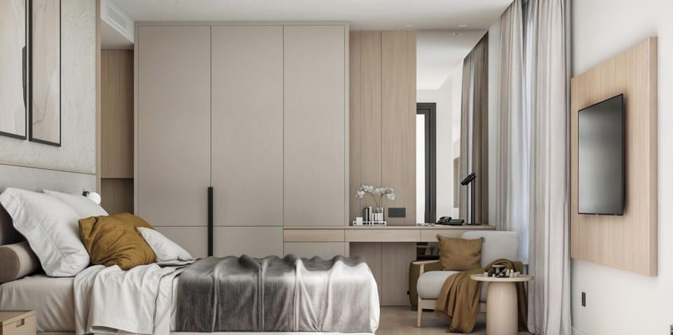 Family Room, Balcony, City View | Minibar, desk, free WiFi, bed sheets