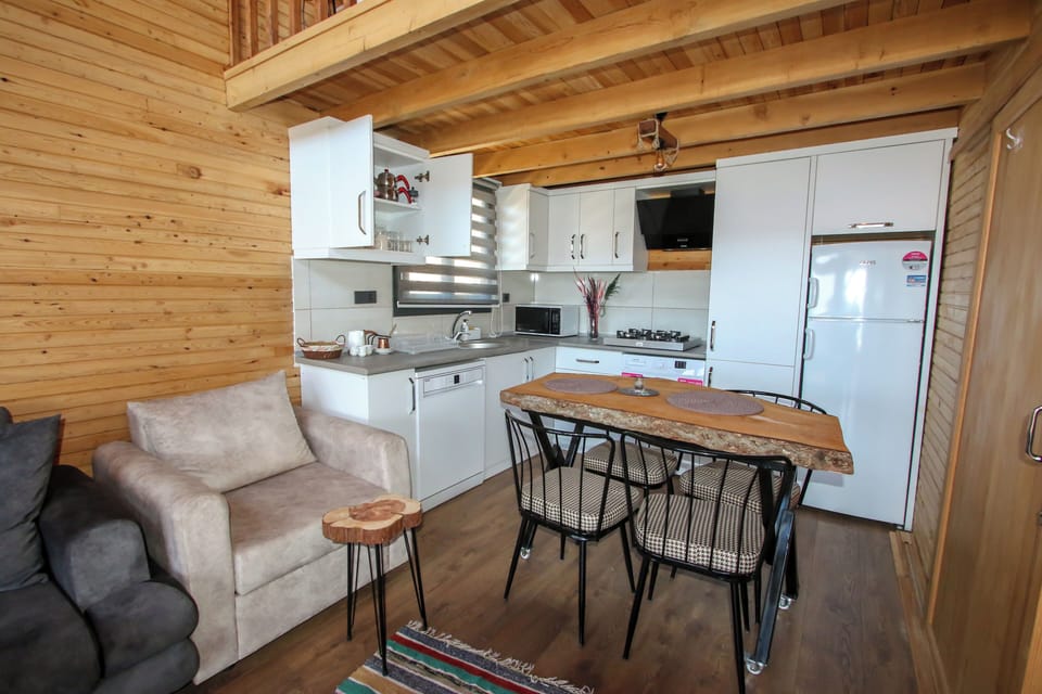 Family Bungalow, Balcony, Sea View | Private kitchen | Full-size fridge, oven, stovetop, dishwasher