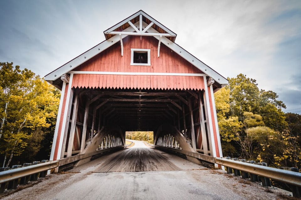 Explore nearby covered bridges and scenic backroads.