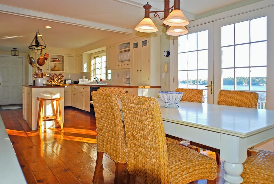 Looking to the kitchen from the dining area