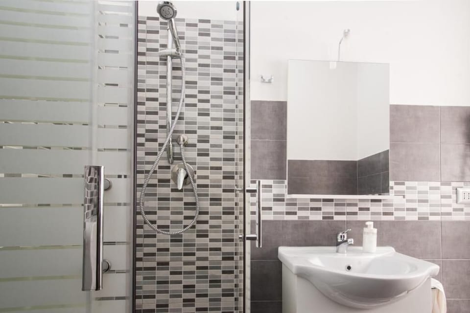 Shower, hair dryer, slippers, bidet