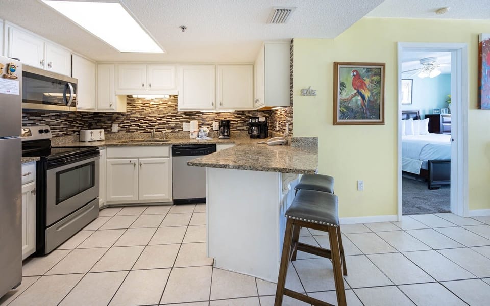 Condo, 2 Bedrooms | Private kitchen | Coffee/tea maker, fridge, oven