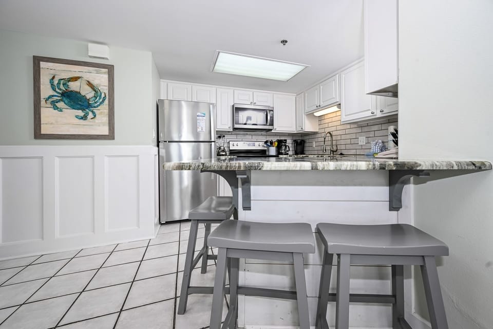 Condo, 2 Bedrooms | Private kitchen | Coffee/tea maker, fridge, oven