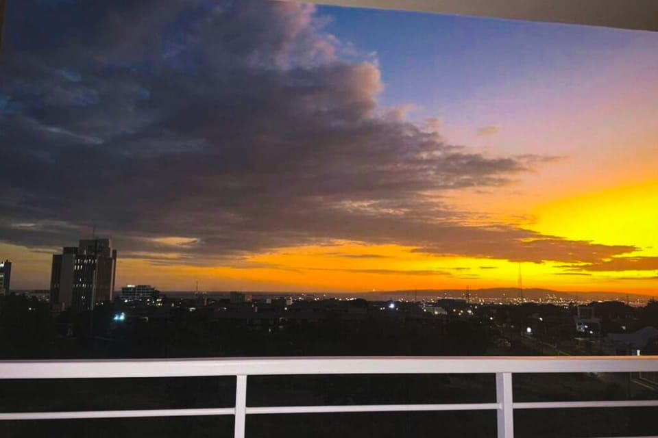 Sunset view from the Balcony.