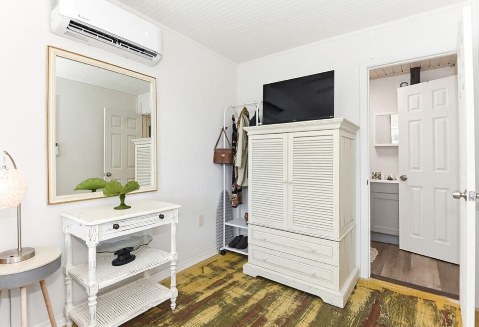 Bedroom | Queen Bed | Window Light & Bedside Table