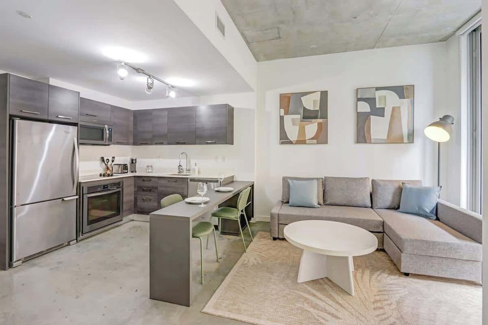 Bright living area with comfortable seating