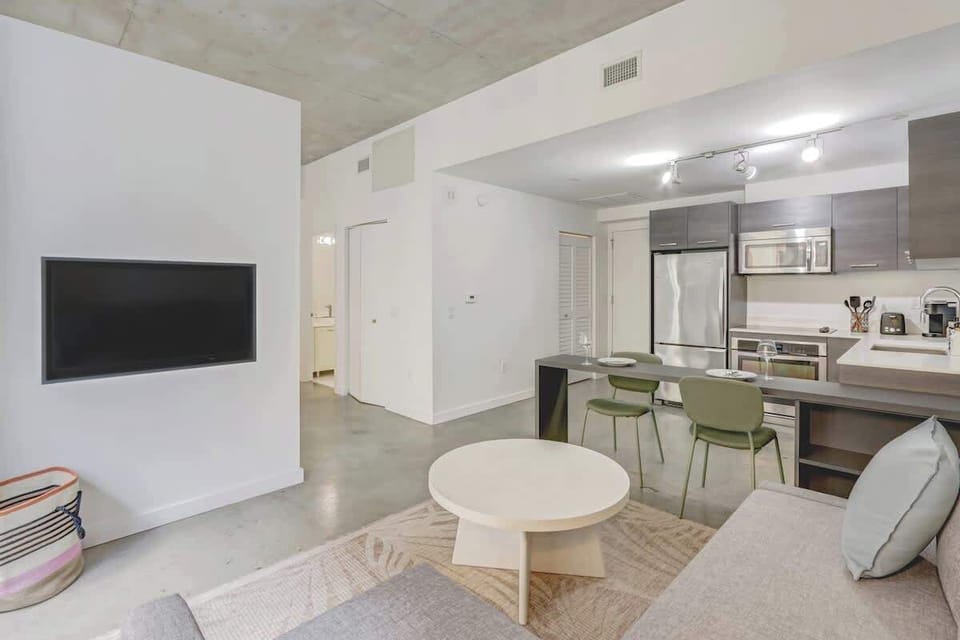Bright living area with comfortable seating