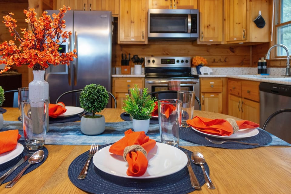 You’ll find the kitchen stocked with everything you need – from cookware to pantry staples.