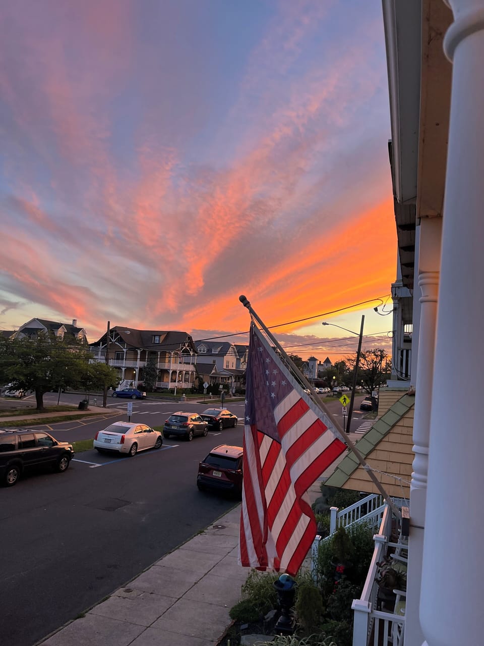 Watch the sunset right from our two porches