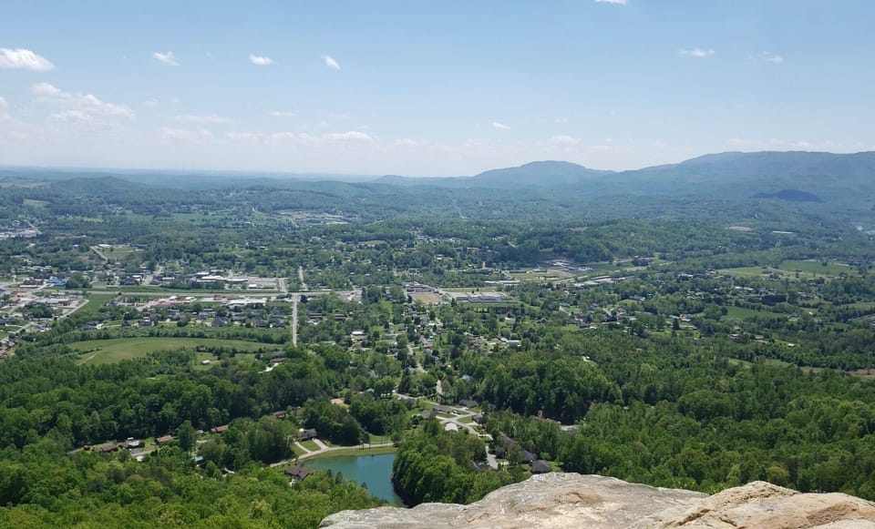 The view from Eagle Bluff overlook. Only an 8 minute drive from the home!