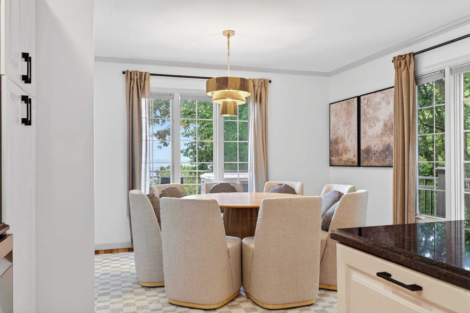 Comfortable seating, cozy ambiance, and all the space you need to dig in and relax.