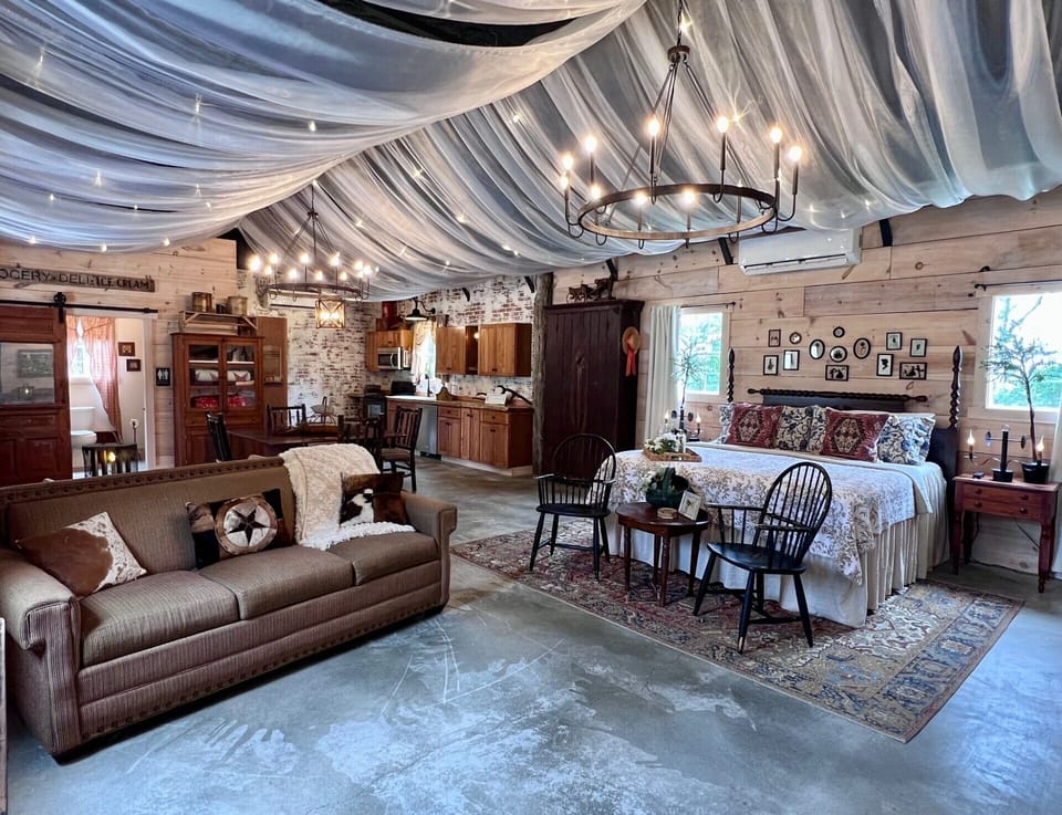 Stocked kitchen to cook up breakfast