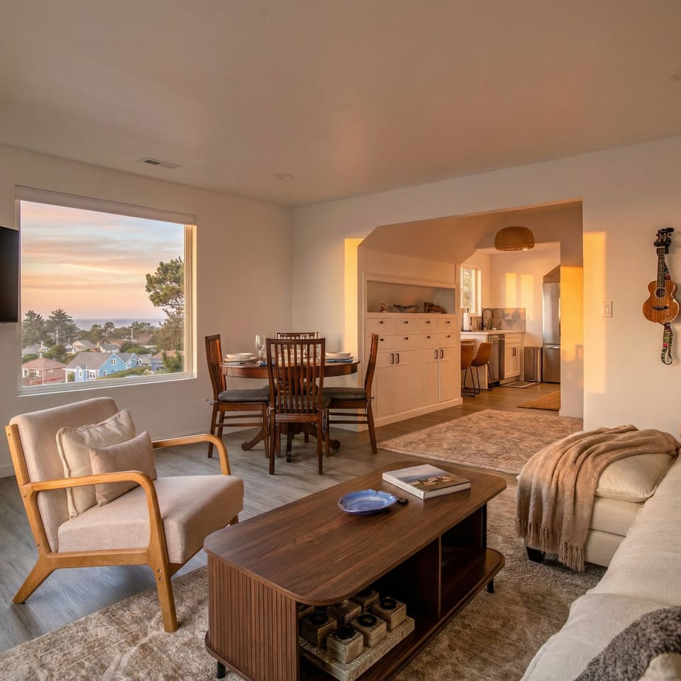 Ocean-view living in Lincoln City — a bright, stylish space just minutes from the beach, perfect for relaxing and recharging. Book your stay on the Oregon Coast today.