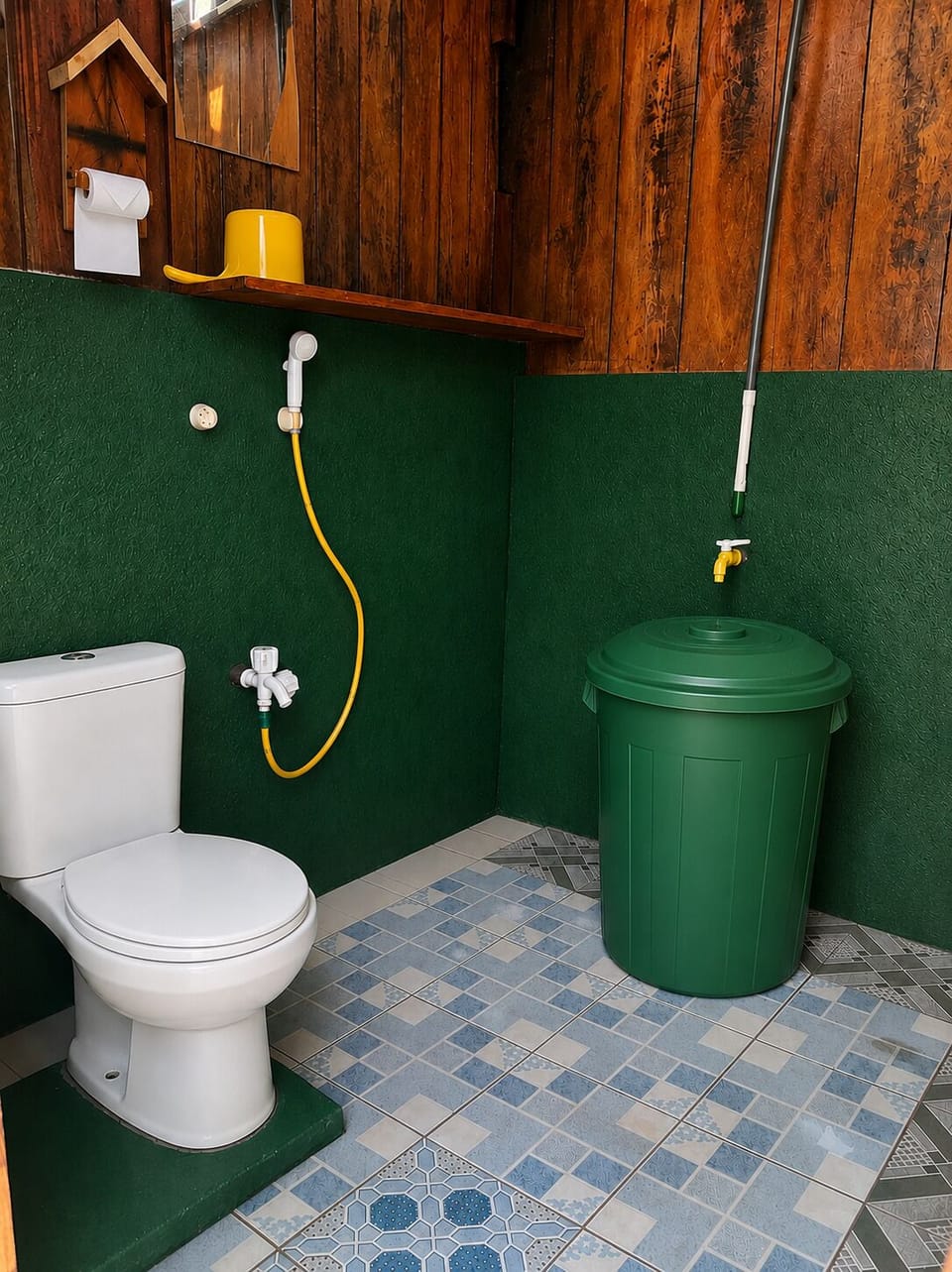 Standard Double Room, Patio, Ocean View | Bathroom