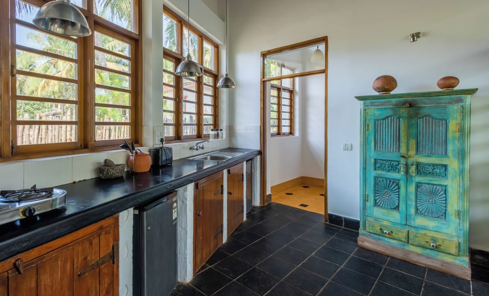 Villa, 2 Bedrooms, Private Pool, Garden View | Private kitchen | Dining tables