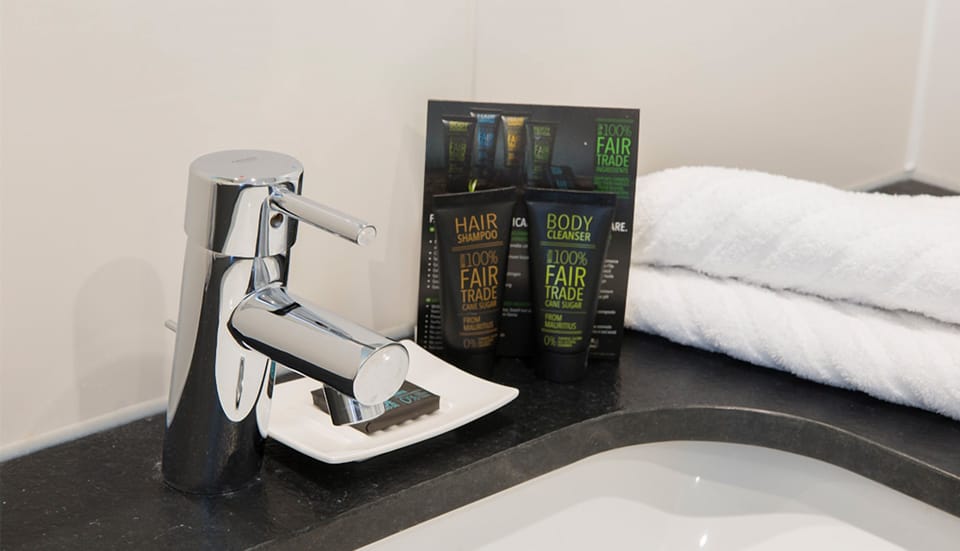 Indulge in spa-like touches for an easy, refreshed start.