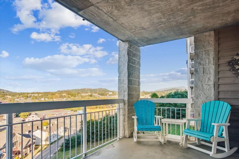 Private Balcony with a City View from your Pigeon Forge Condo