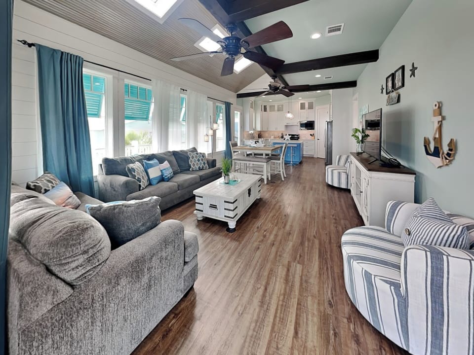 Open Concept Living Room, Kitchen, & Dining Area - First Floor