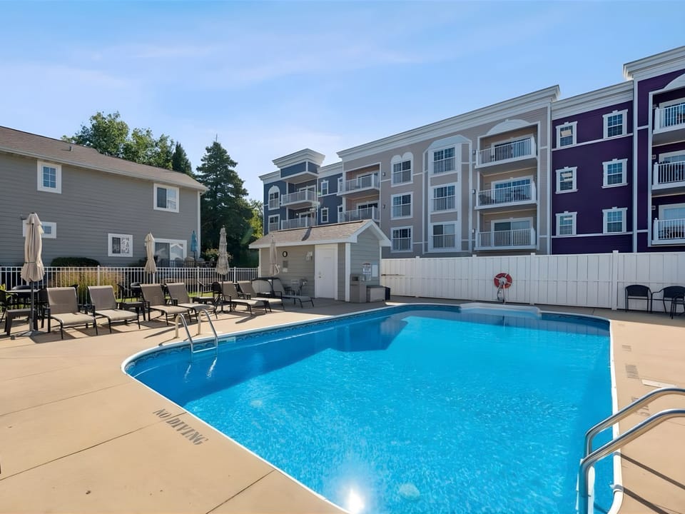 Heated outdoor pool
