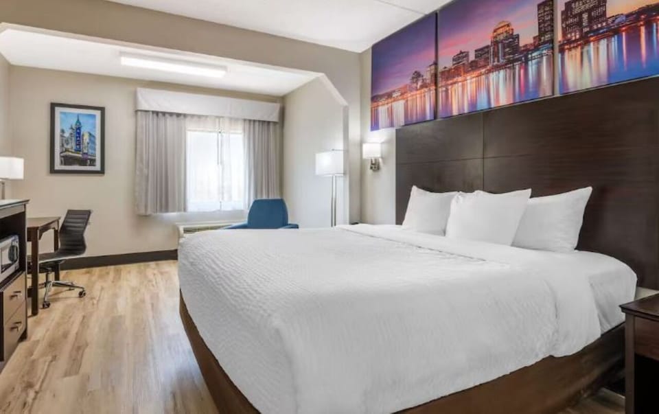 Unwind in a bright room with space to stretch out.