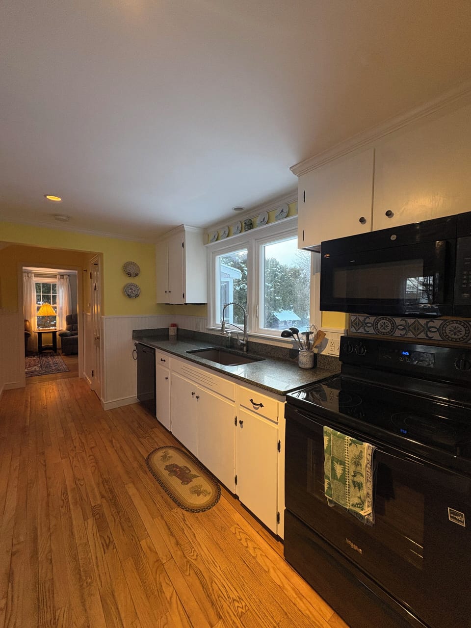 Fully stocked kitchen with pantry.