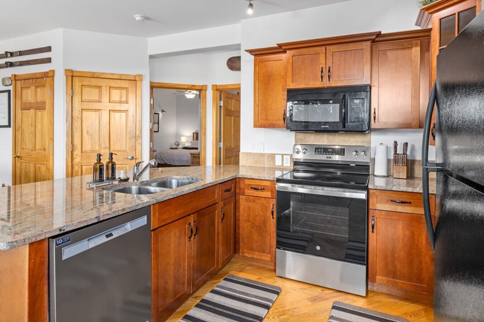 Well-equipped kitchen featuring all essentials for cooking, dining, and entertaining