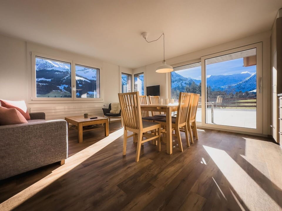 Wood, Ceiling, Furniture, Wood Flooring, Hardwood, Mountain Range, Wood Stain, Plank, Chair, Alps