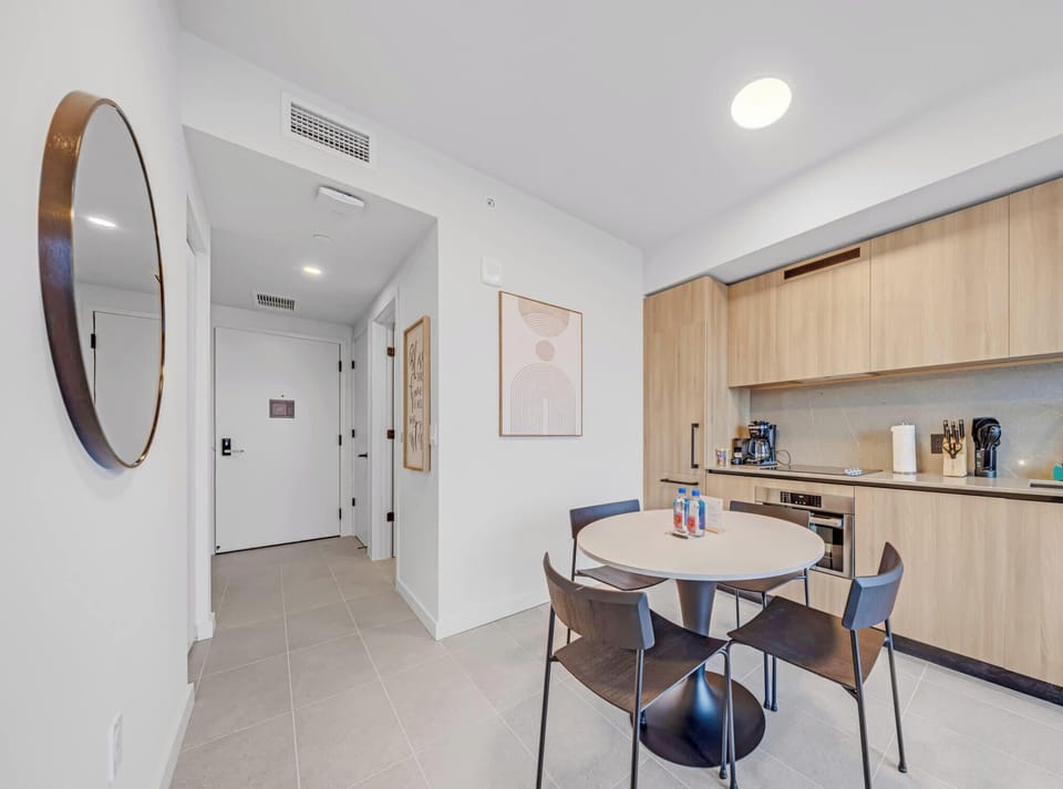 Kitchen and dining area