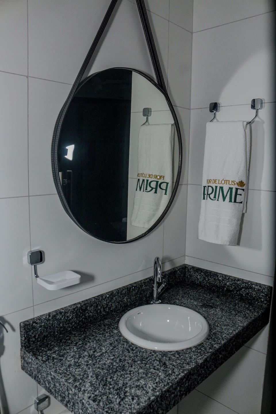 Shower, towels, soap, toilet paper