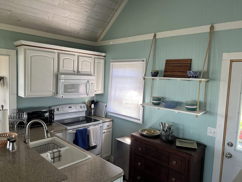 Fully stocked kitchen