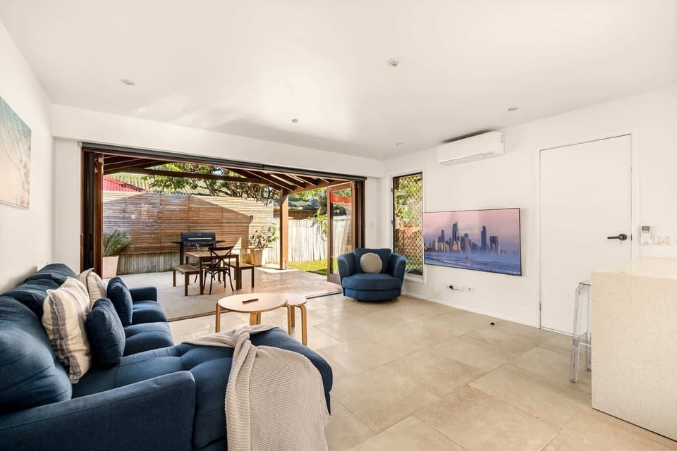 Living room with Smart Tv