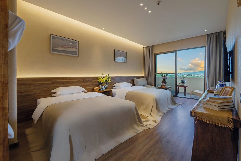 Blackout drapes, soundproofing, WiFi (free), bed sheets