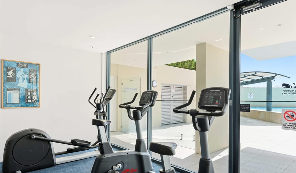 Gym with cardio machines