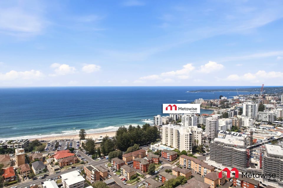 Ocean and city skyline view