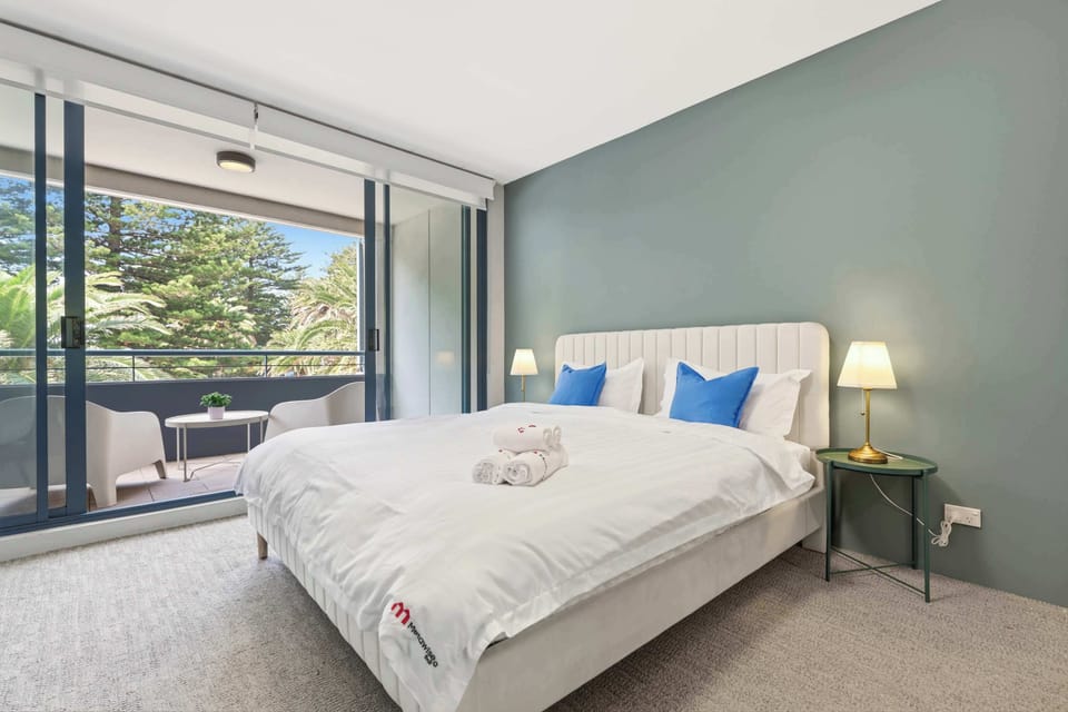 Cozy bedroom with natural light