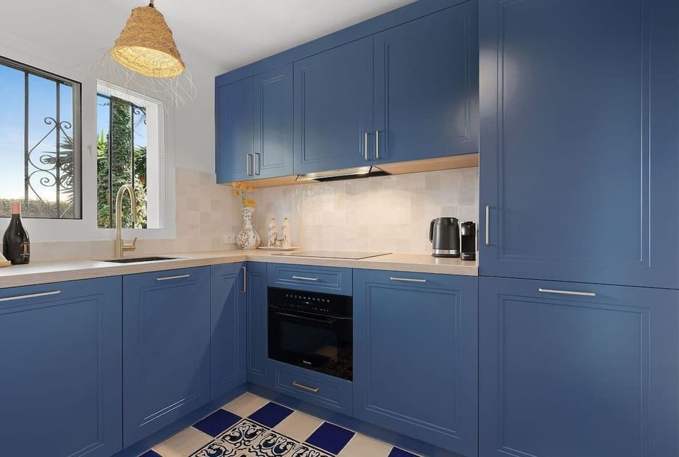 Amazing stylish and cozy kitchen, fully equipped with everything you need for cooking.