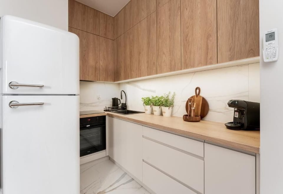 Comfort Apartment, Balcony, City View | Private kitchen