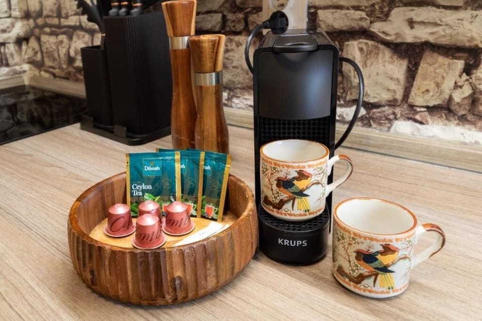Classic Apartment, Balcony | Coffee and/or coffee maker