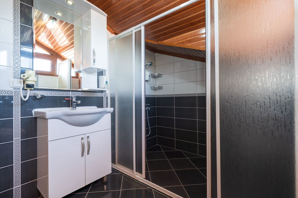 Family Apartment, 2 Bedrooms, Non Smoking, Mountain View | Bathroom | Shower, hair dryer, bidet, towels