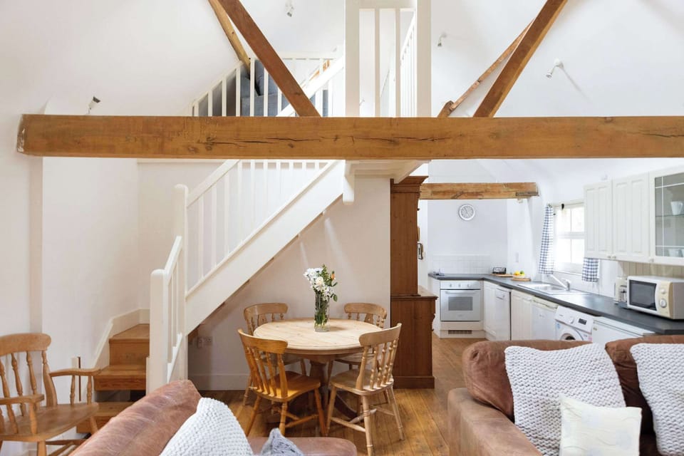 Exposed beams gives the cottages character and charm.