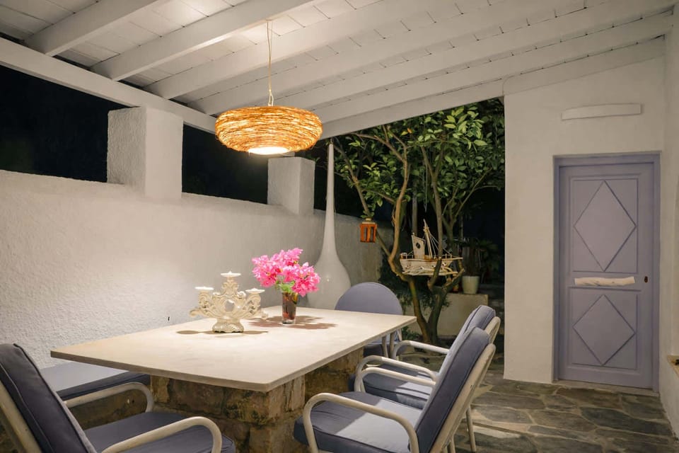 Outdoor Dining Area with Garden Views