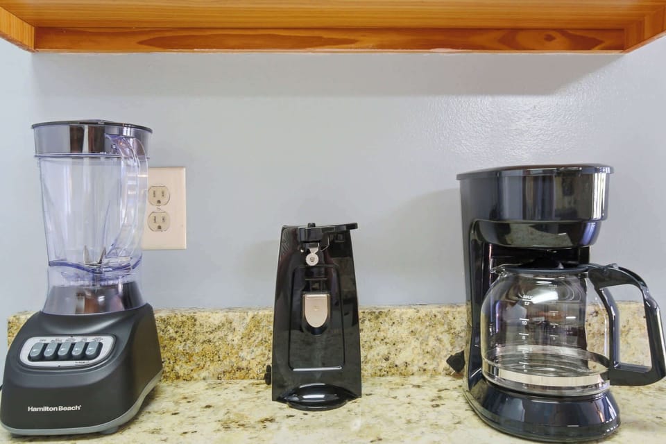 Complete kitchen essentials awaits. And, whip up delicious meals with our blender and coffee maker—your culinary adventure awaits!