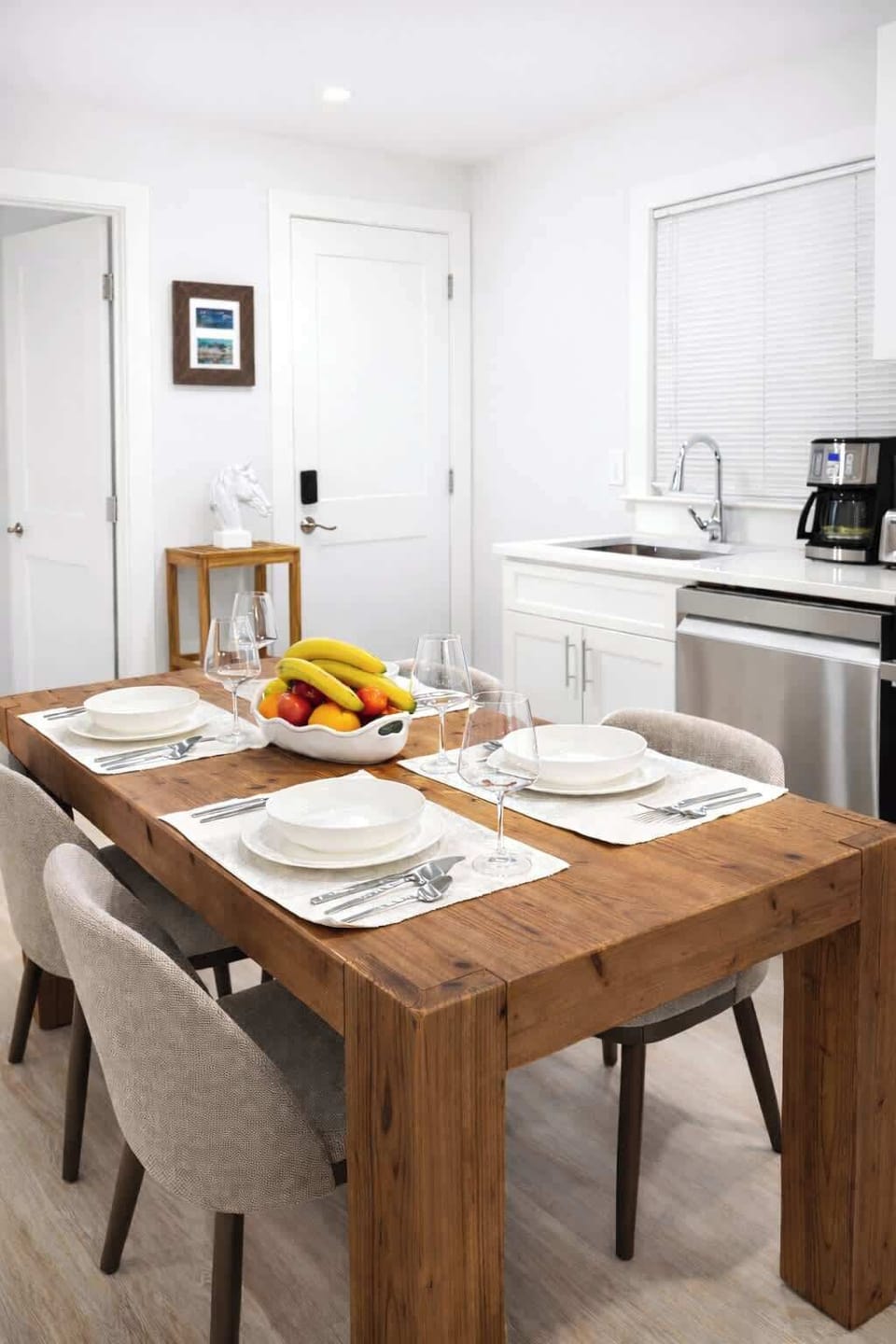 Fully stocked kitchen